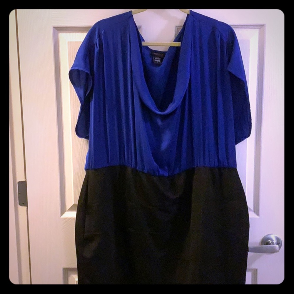 Torrid blue and black dress